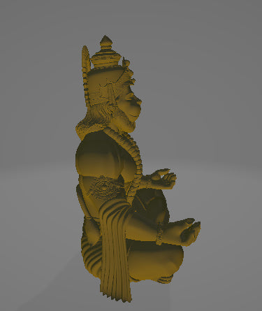 Hanuman Ji Idol | Golden Finish